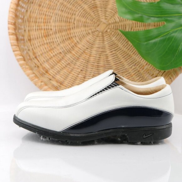 VTG Nike Womens Air Presto Golf Shoe Size 8 White Slip On Soft Spikes Verdana - Picture 7 of 12